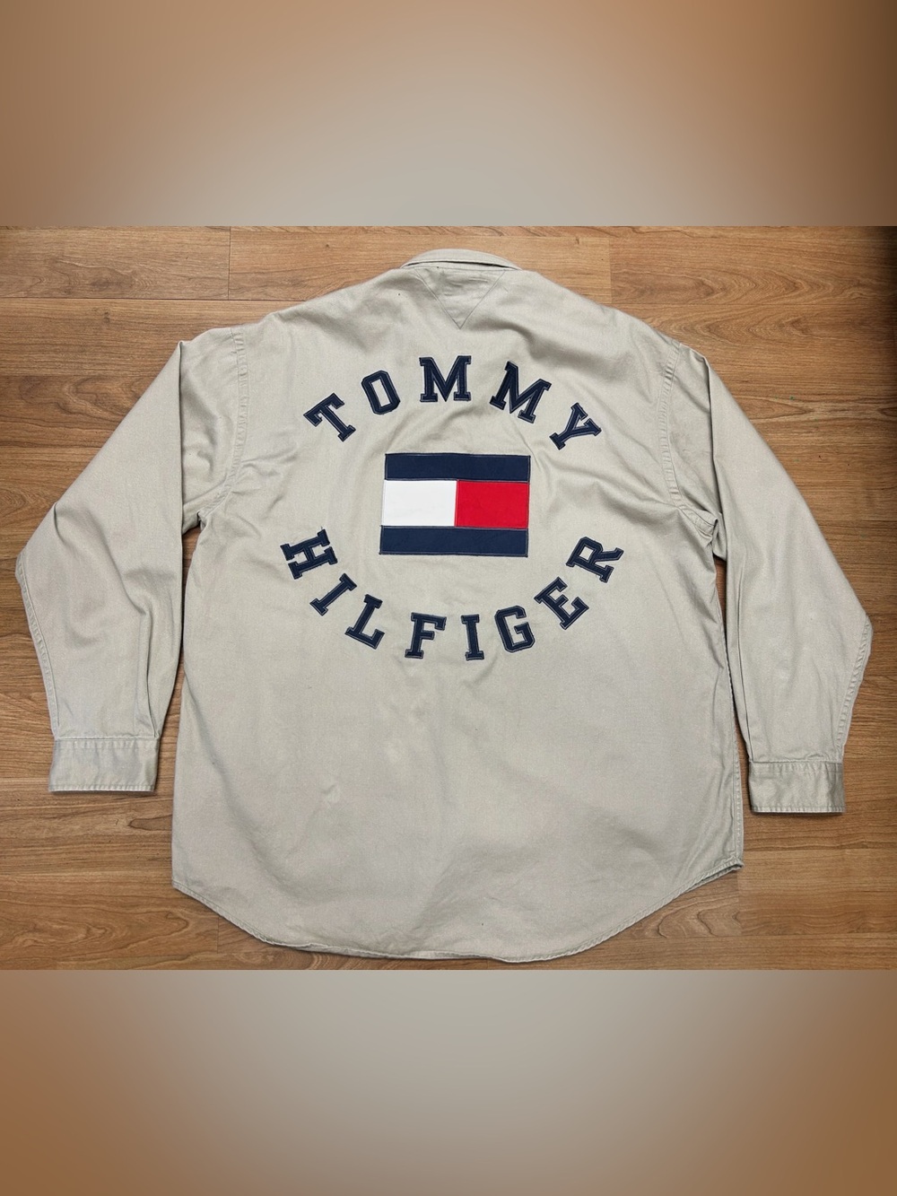 Vintage 90S Tommy Hilfiger Button-Down Shirt Large